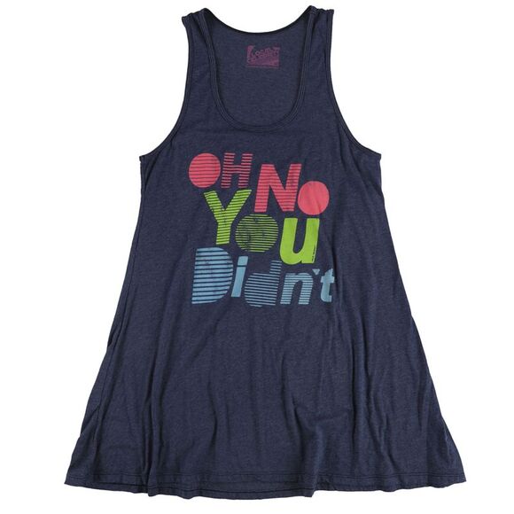 Local Celebrity Womens Oh No You Didn't Tank Dress, Blue, NWT - Picture 1 of 2